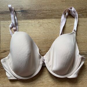 Wacoal Basic Beauty Bra with Double Adjustable Straps for Higher Support in Nude